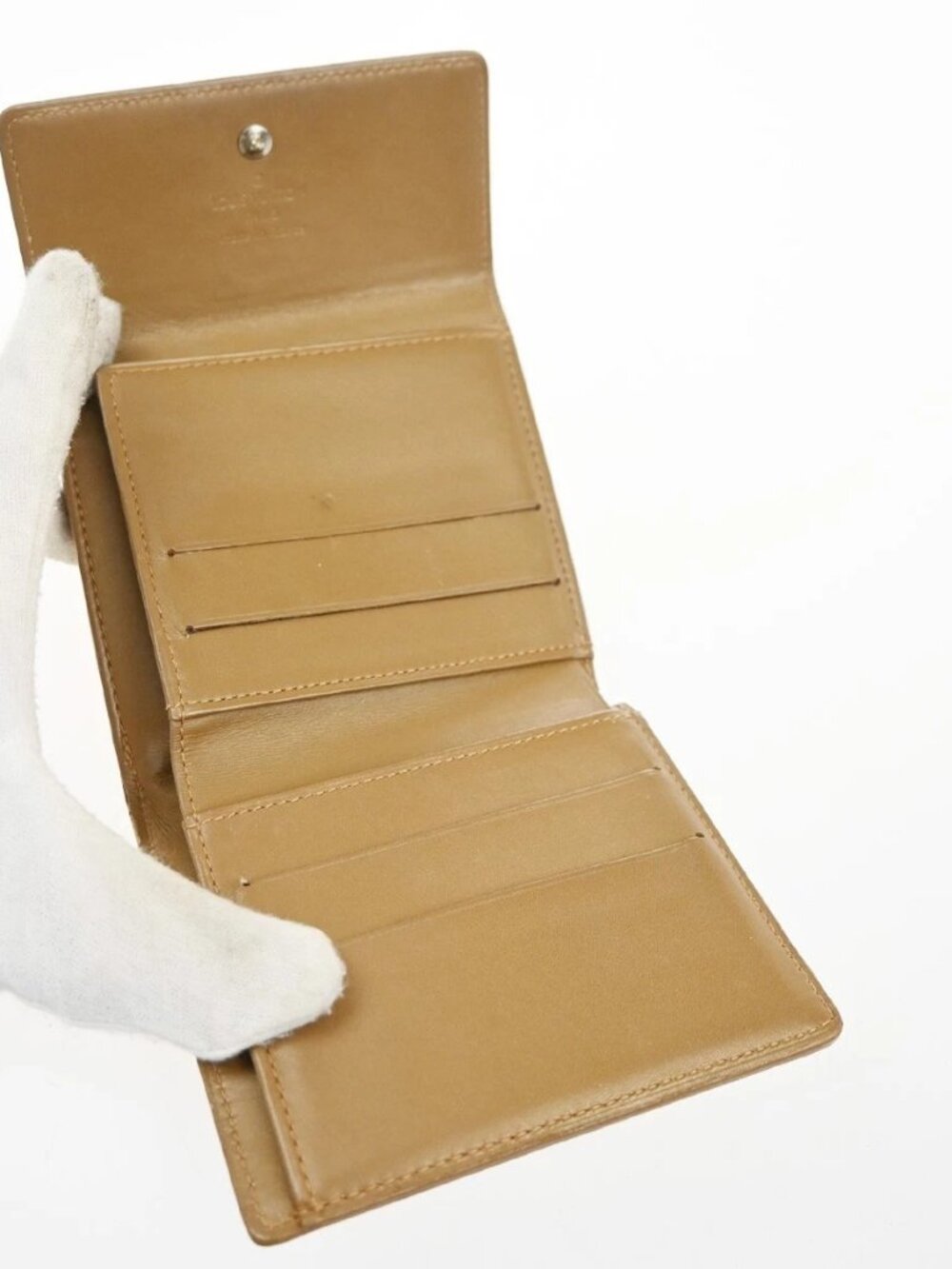 LOUIS VUITTON Porte Monnaie Billets Wallet Monogram Mat Gold BE M65117 67KD037 - Picture 15 of 16